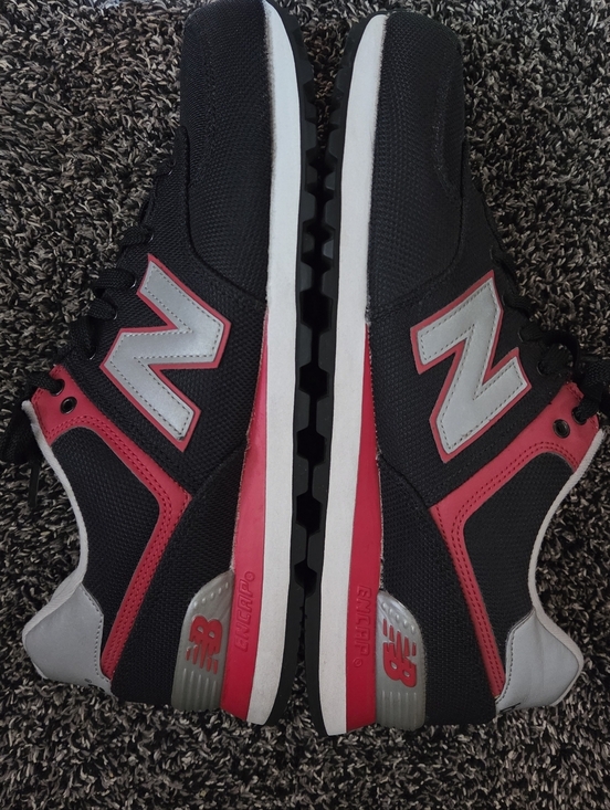 New Balance 574 \'Jetsetter\' BLK/RED/ WHITE US Men\'s Size 10.5 (EUC) main image 9